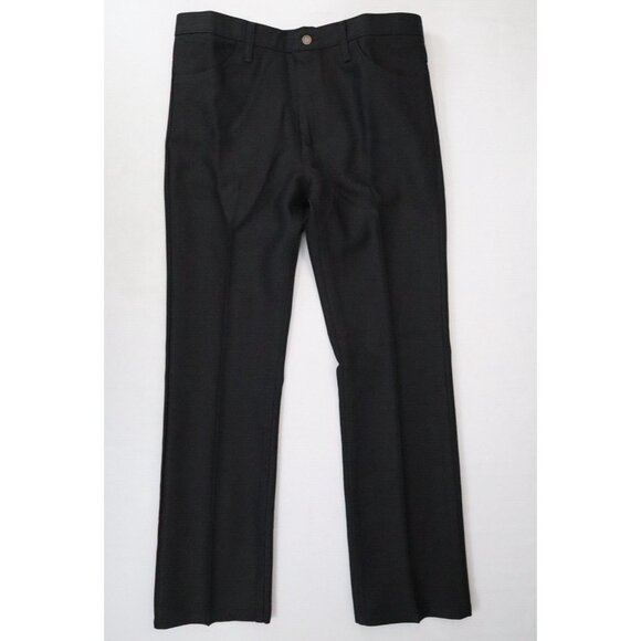 New Wrangler Jeans Mens 38x32 Black Wrancher Bootcut Stretch Wrinkle Free Pants - Picture 3 of 10